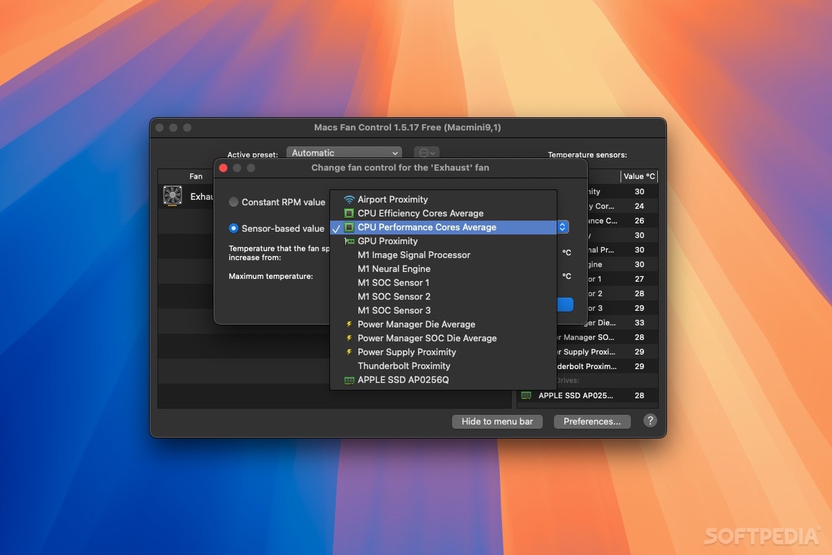 Macs Fan Control Pro screenshot 2